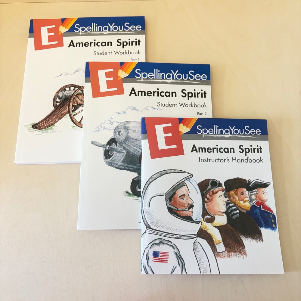 SpellingYouSee American Spirit E Student Instructor‎ Homeschool Curriculum NEW